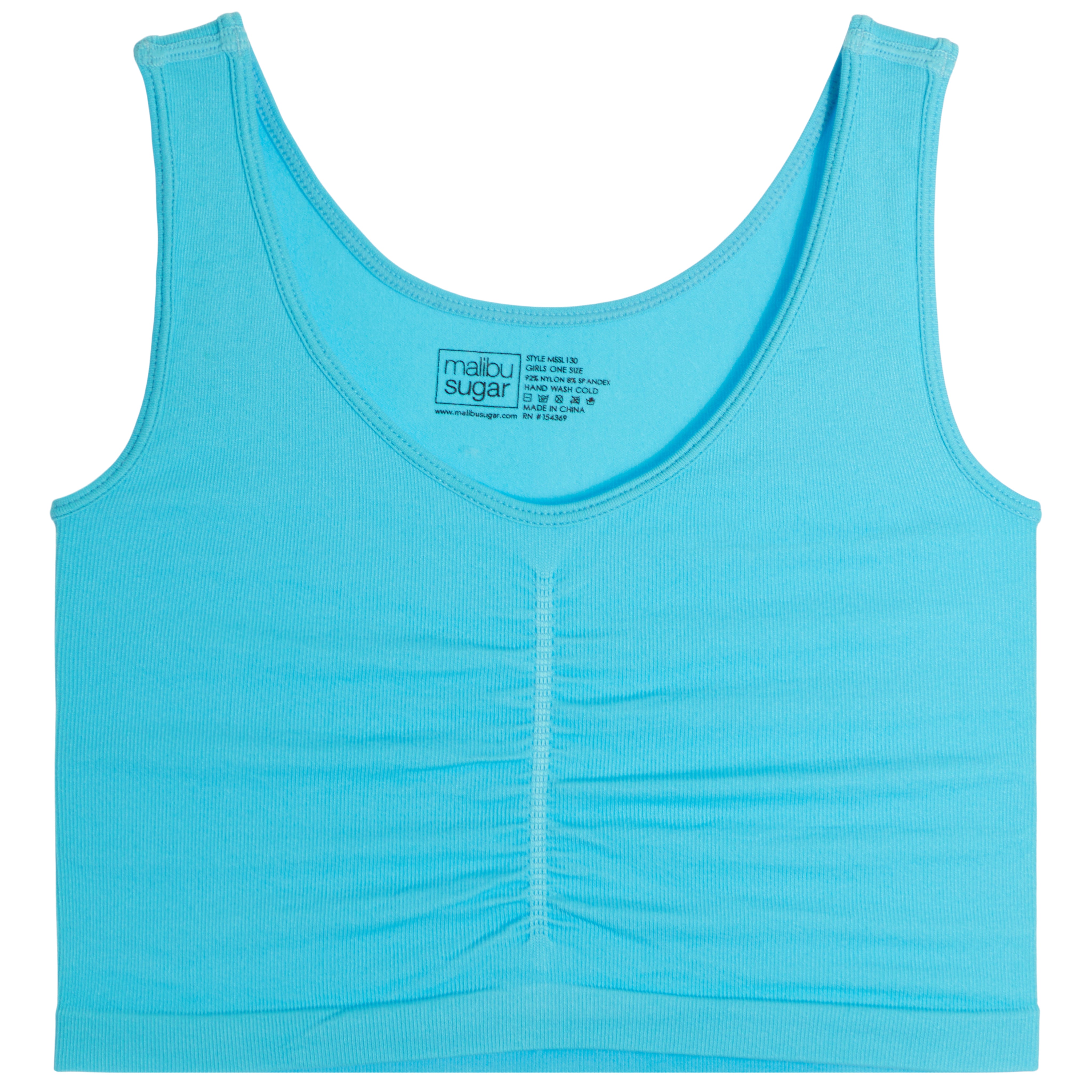 V-Neck Tank with Rouching Front - Denny's