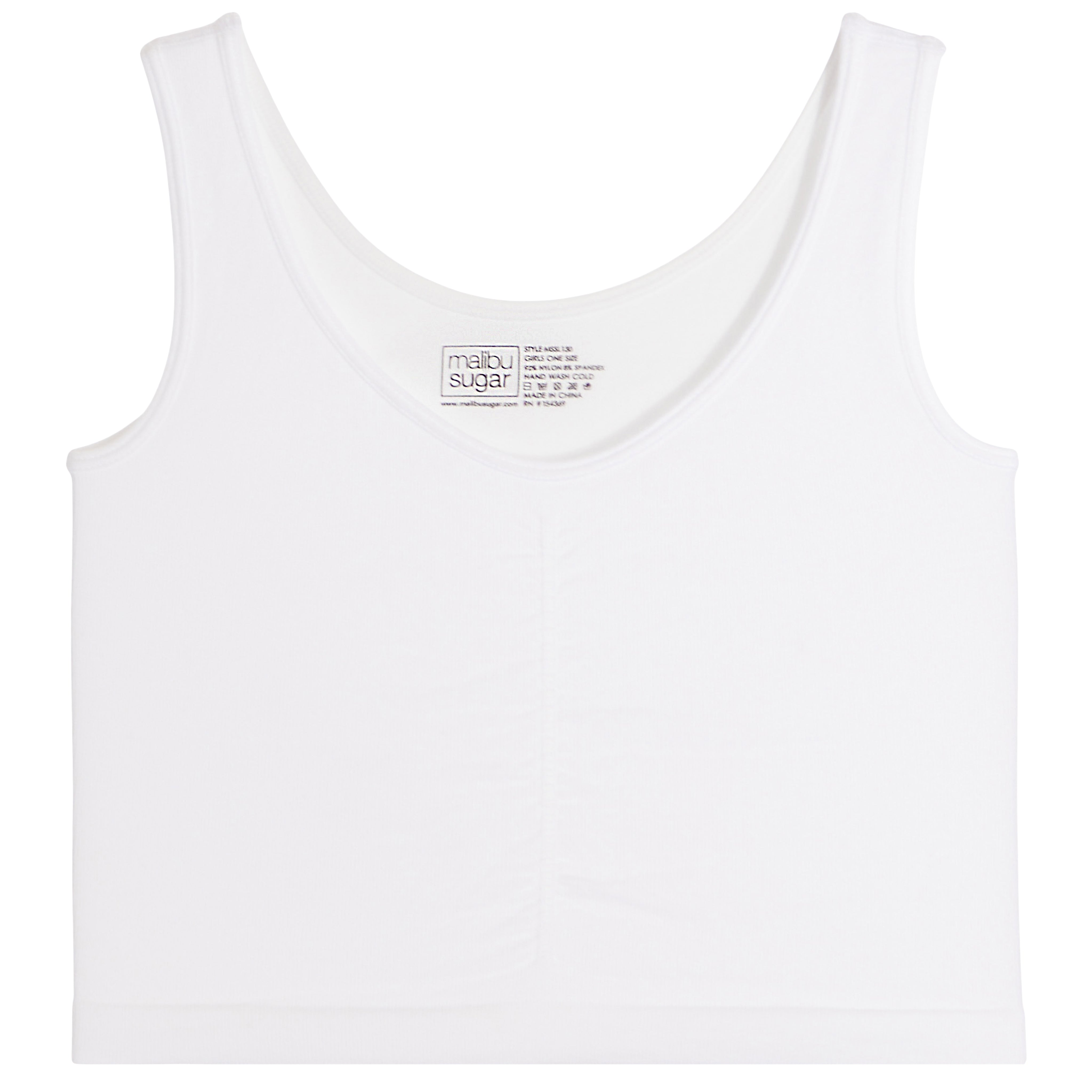 V-Neck Tank with Rouching Front - Denny's