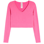 Long Sleeve V-Neck Top - Denny's
