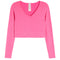 Long Sleeve V-Neck Top - Denny's