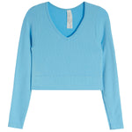 Long Sleeve V-Neck Top - Denny's