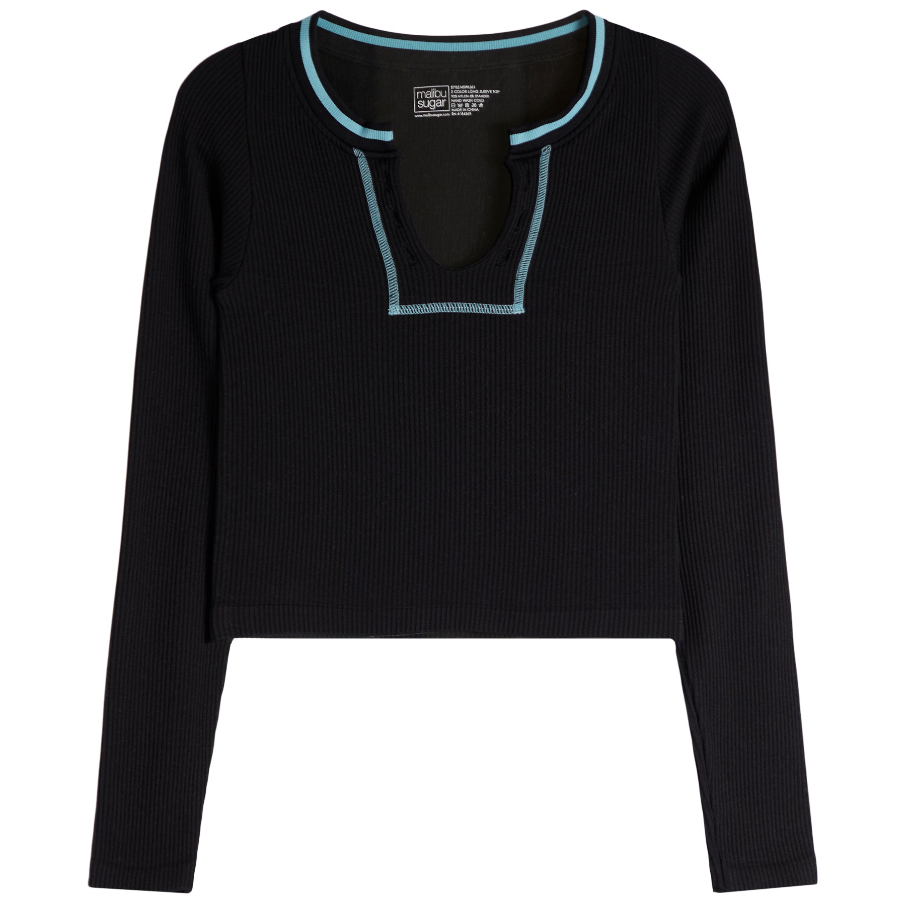 Contrast Stitching Long Sleeve Shirt - Denny's