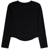 Snap Front Ribbed Long Sleeve Shirt - Denny's