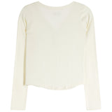 Snap Front Ribbed Long Sleeve Shirt - Denny's