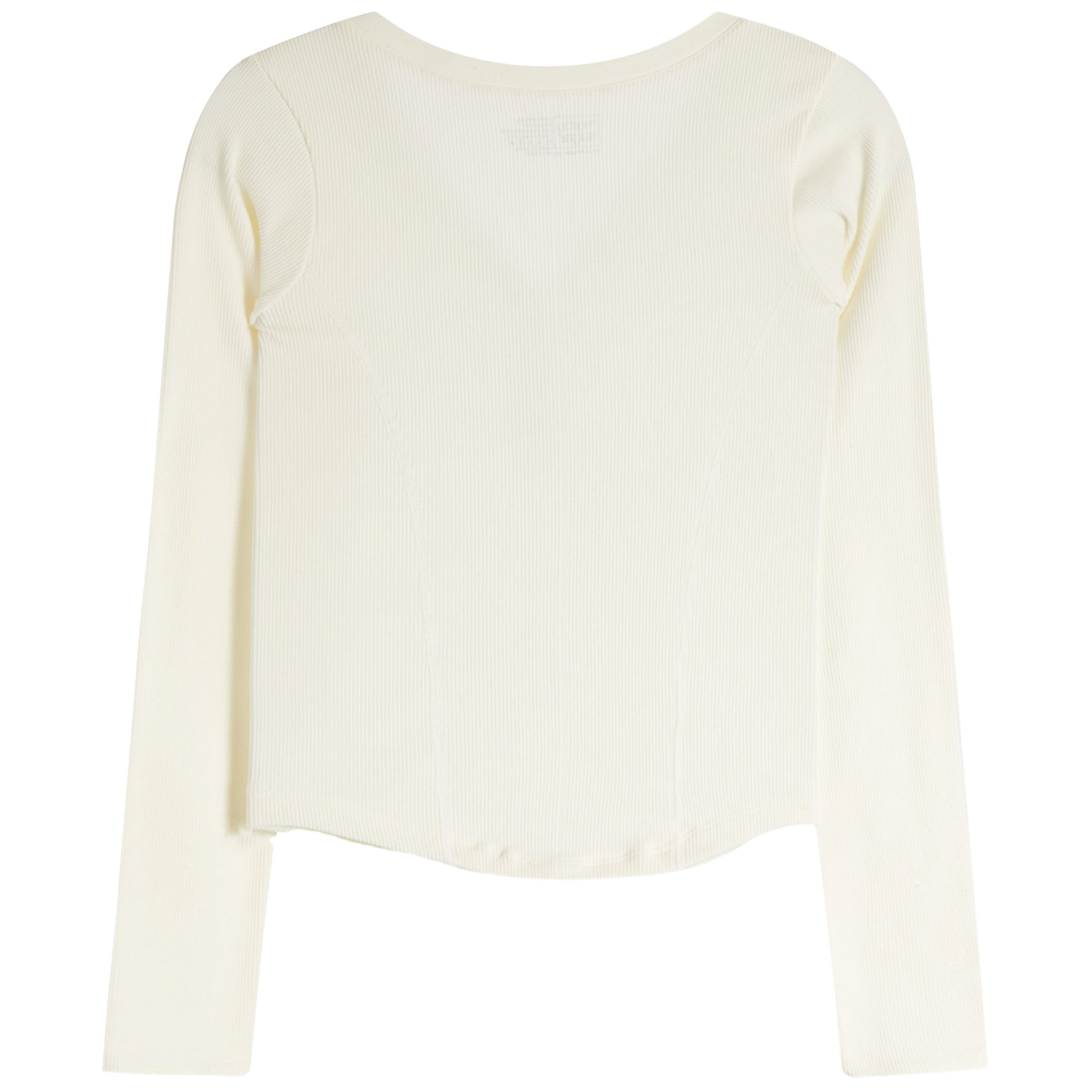 Snap Front Ribbed Long Sleeve Shirt - Denny's