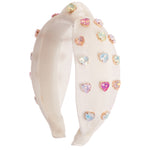 Jeweled Heart Knot Headband - Denny's