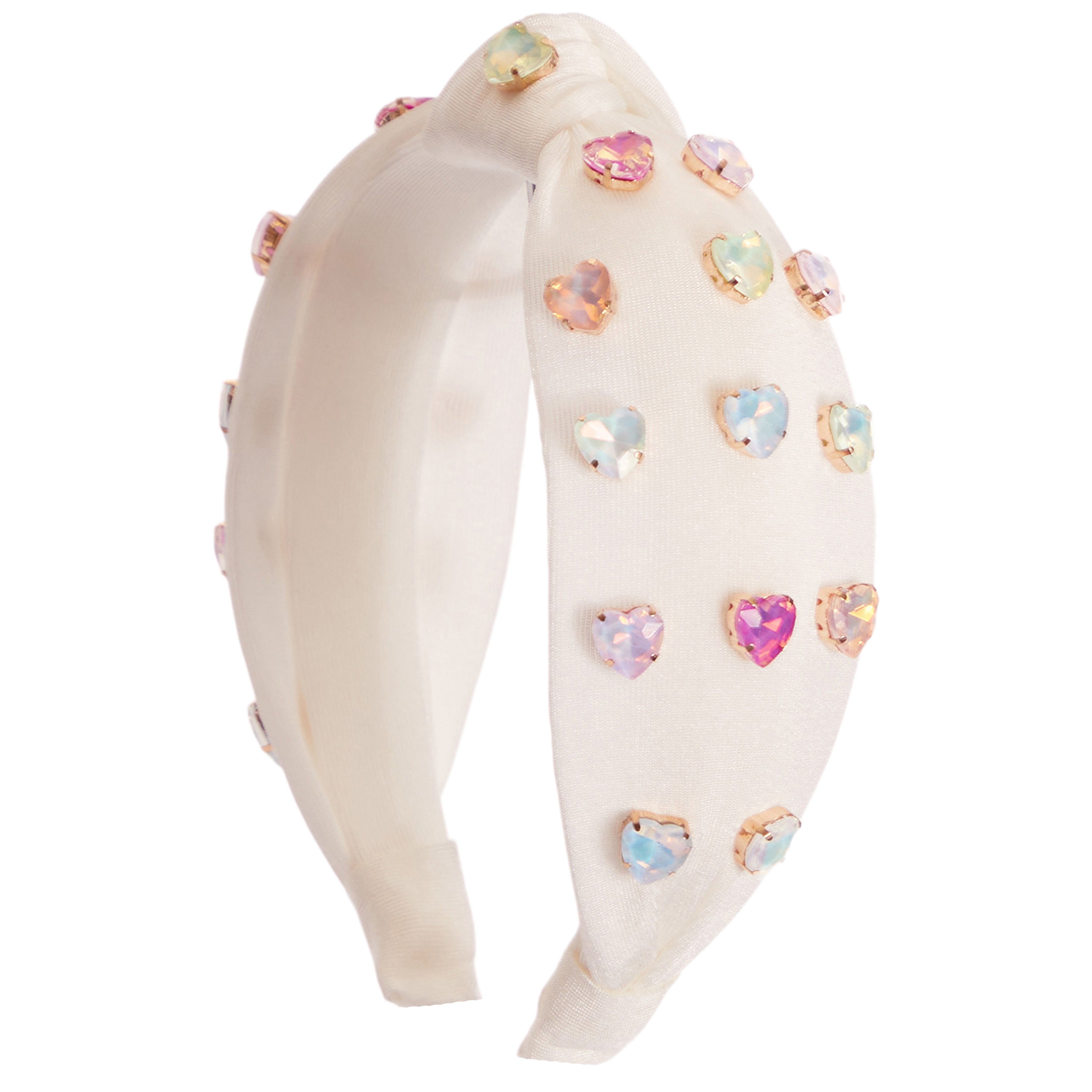 Jeweled Heart Knot Headband - Denny's