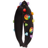 Multi Rainbow Charmed Flower Headband