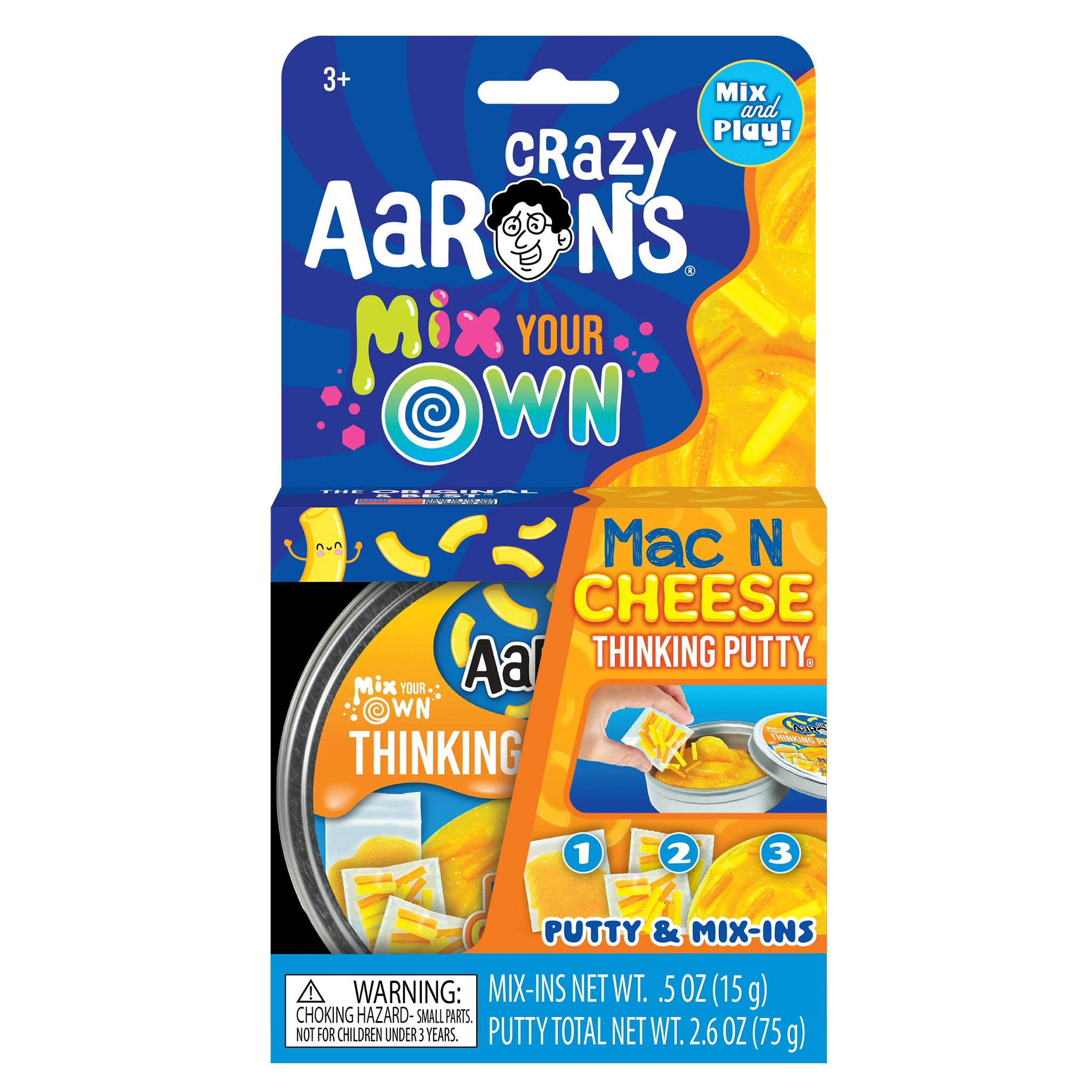 Mac & Cheese 4in Full Size Thinking Putty Tin - Denny's