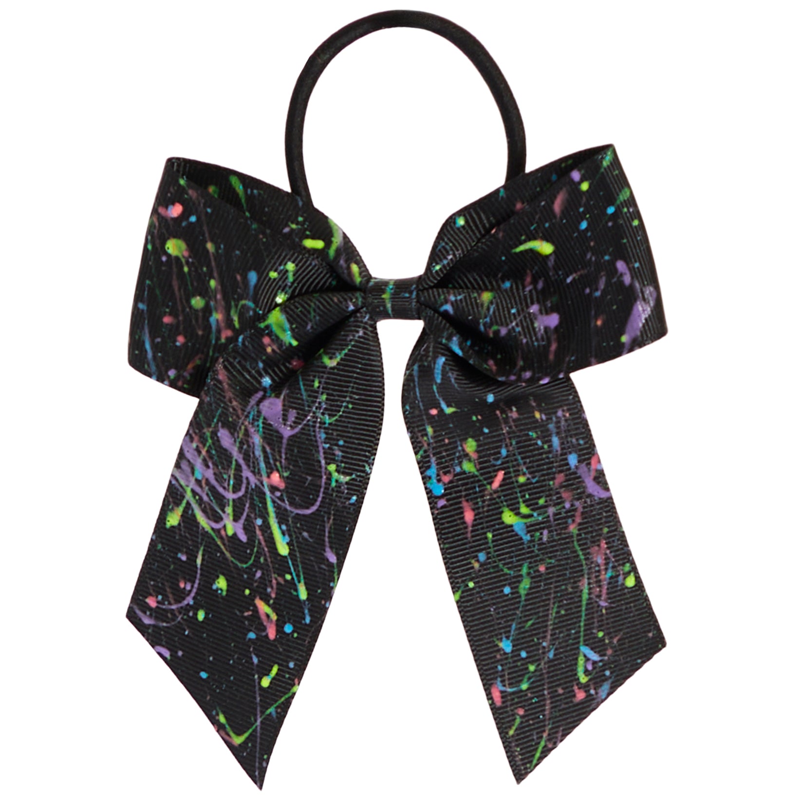 Neon Splatter Scrunchie Bow - Denny's