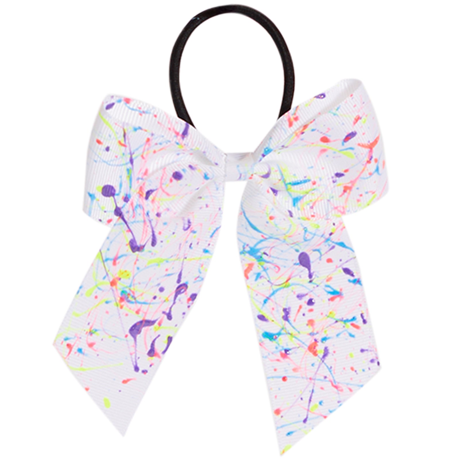 Neon Splatter Scrunchie Bow - Denny's