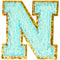 N Varsity Chenille Letter Sticker Patch - Denny's