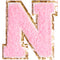 N Varsity Chenille Letter Sticker Patch - Denny's