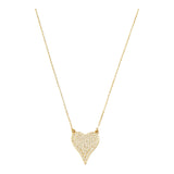 Pave Heart Necklace - Denny's