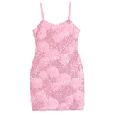 Sequin Floral Dress