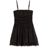 Mesh Dress With Rhinestones
