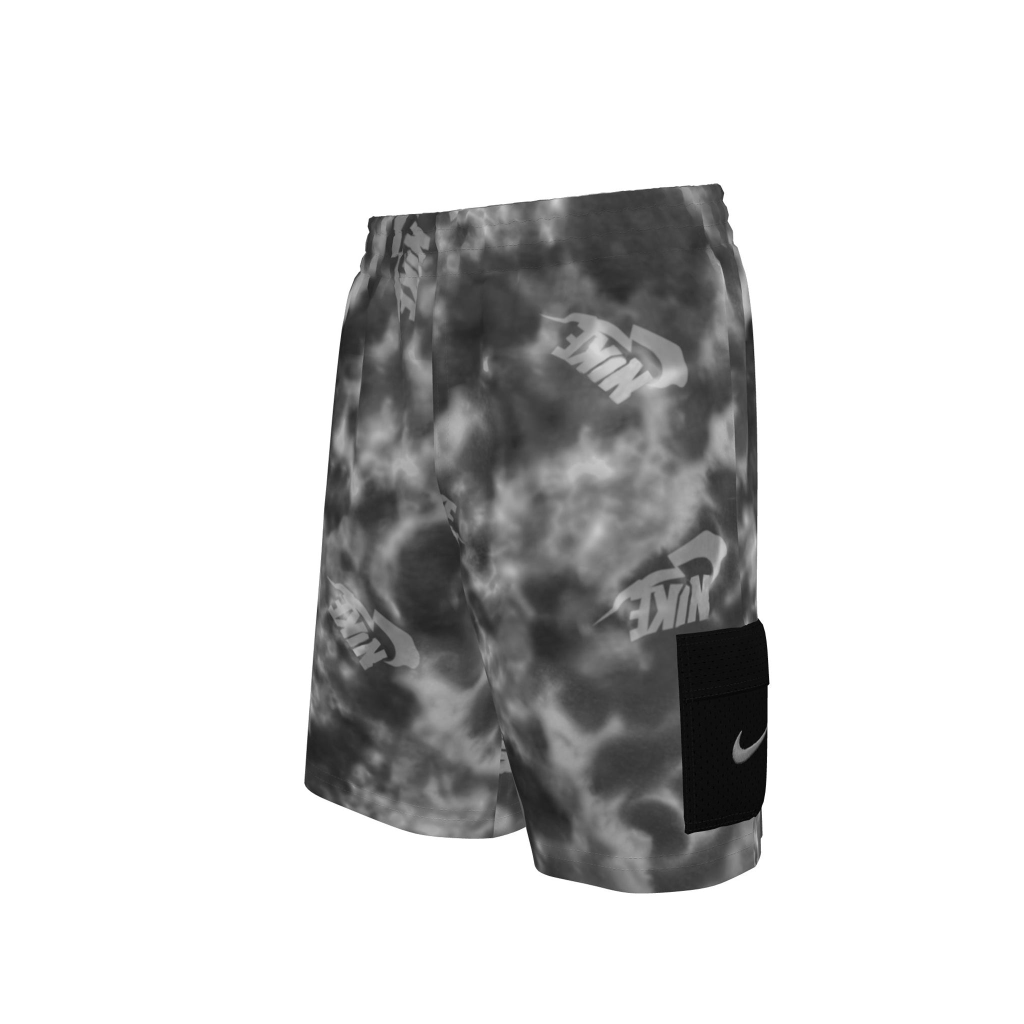Water Tie Dye 7in Volley Gray