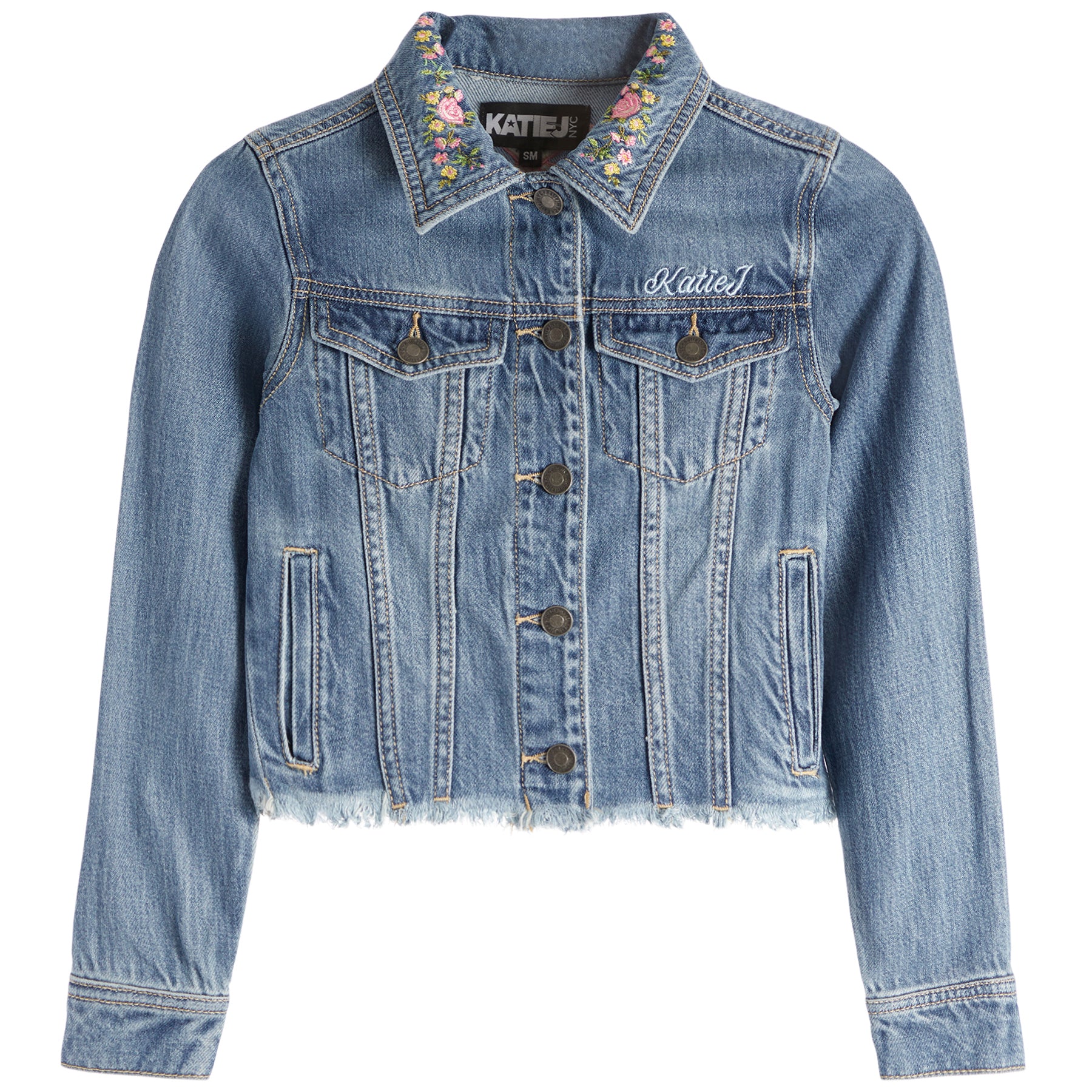 Newport Embrodiered Denim Jacket - Denny's