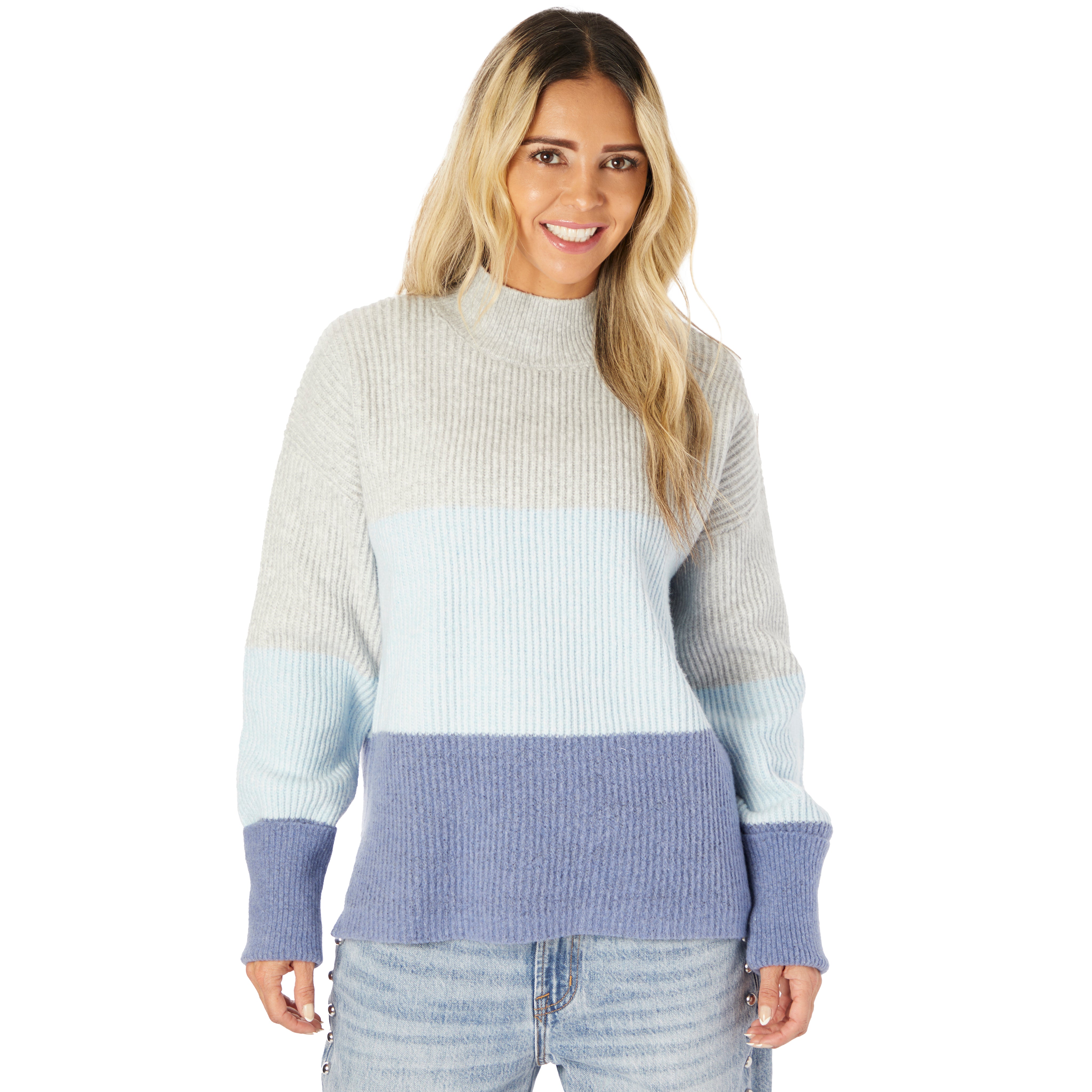 Colorblock Turtleneck Sweater - Denny's