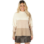 Colorblock Turtleneck Sweater - Denny's