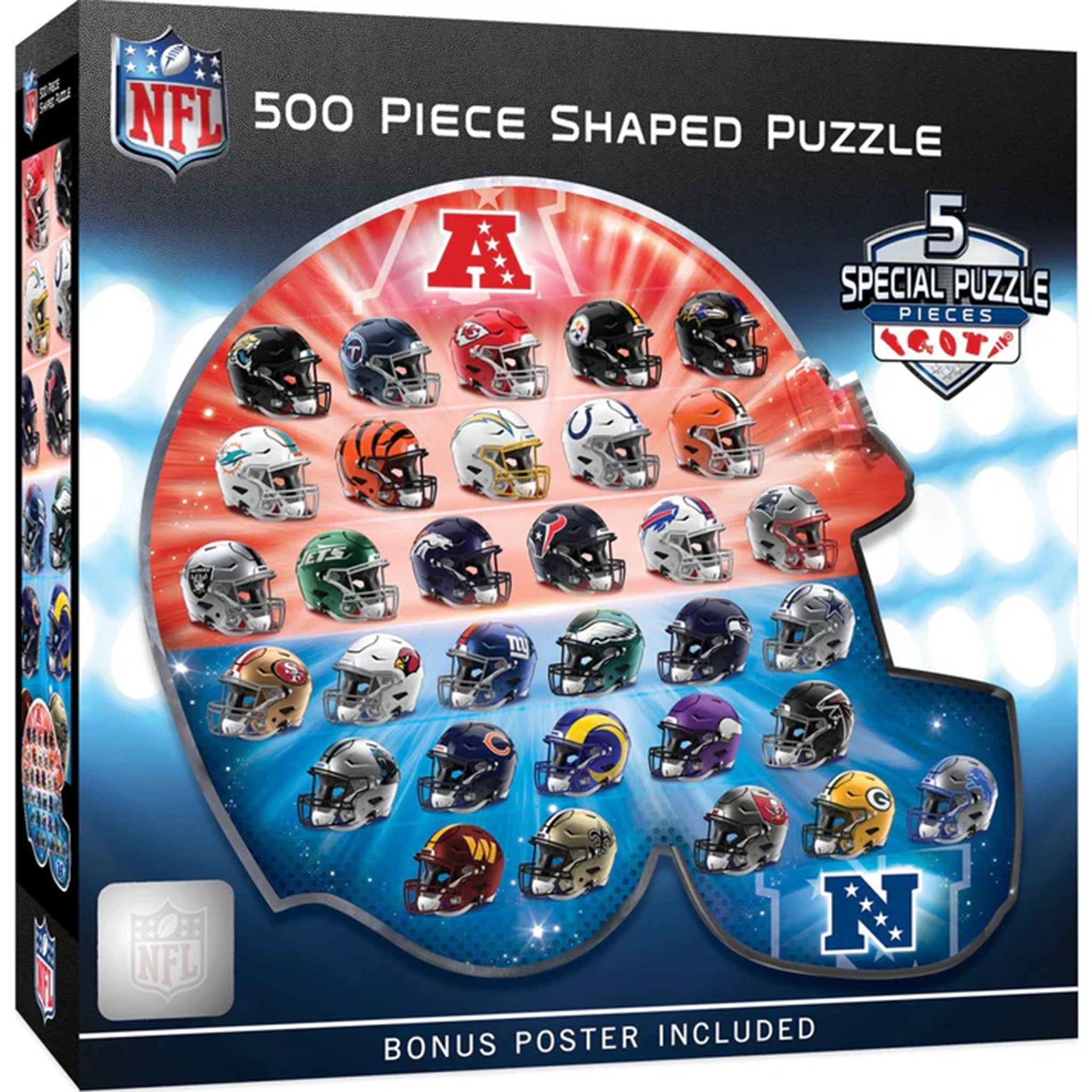 NFL Helmet 500 pc Puzzle - Denny's