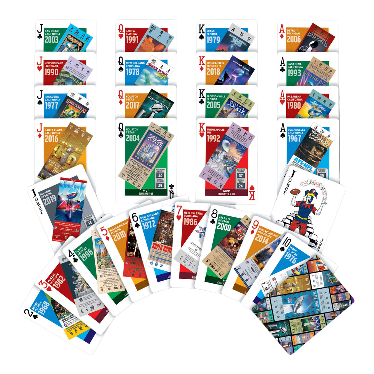 NFL Super Bowl Playing Cards - Denny's