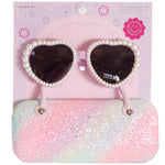 Striped Glitter Sunglass & Case - Denny's