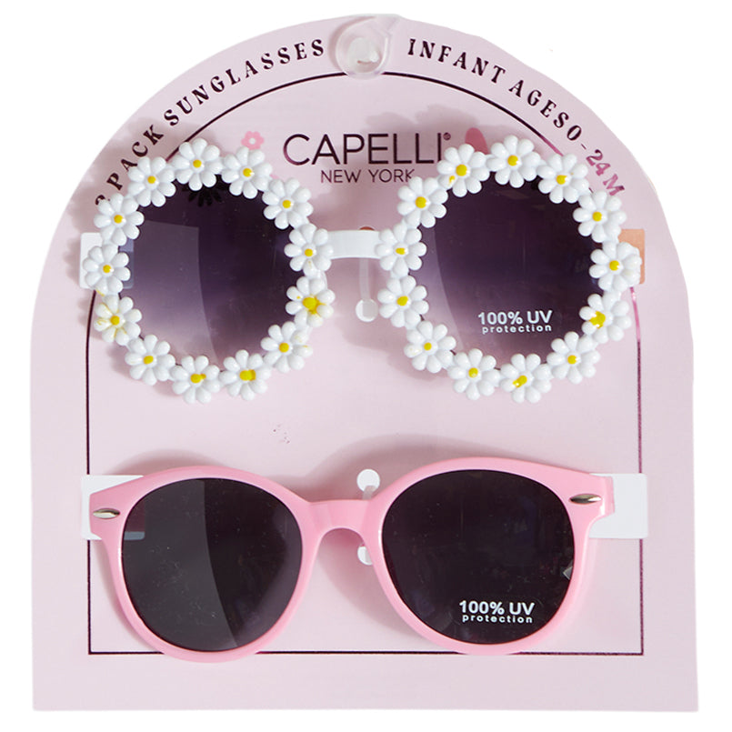 Round Daisy & Classic 2pk Sunglass Set - Denny's