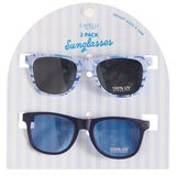 Shark Printed/Solid Wayfarer 2 Pack Sunglasses Set