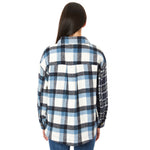Plaid Blocking Causal Wool Shacket - Denny's