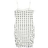 Noemi Mesh Polkadot Dress