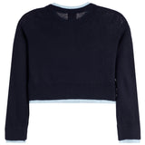 Nova Sweater With Baby Blue Trim