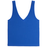 V-Neck Ribbed Crop Tank - Denny's