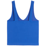 V-Neck Ribbed Crop Tank - Denny's