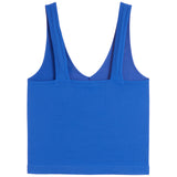 V-Neck Ribbed Crop Tank - Denny's