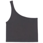 One Shoulder Crop Tank - Denny's