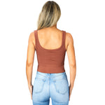 Vintage Chevron Crop Tank - Denny's