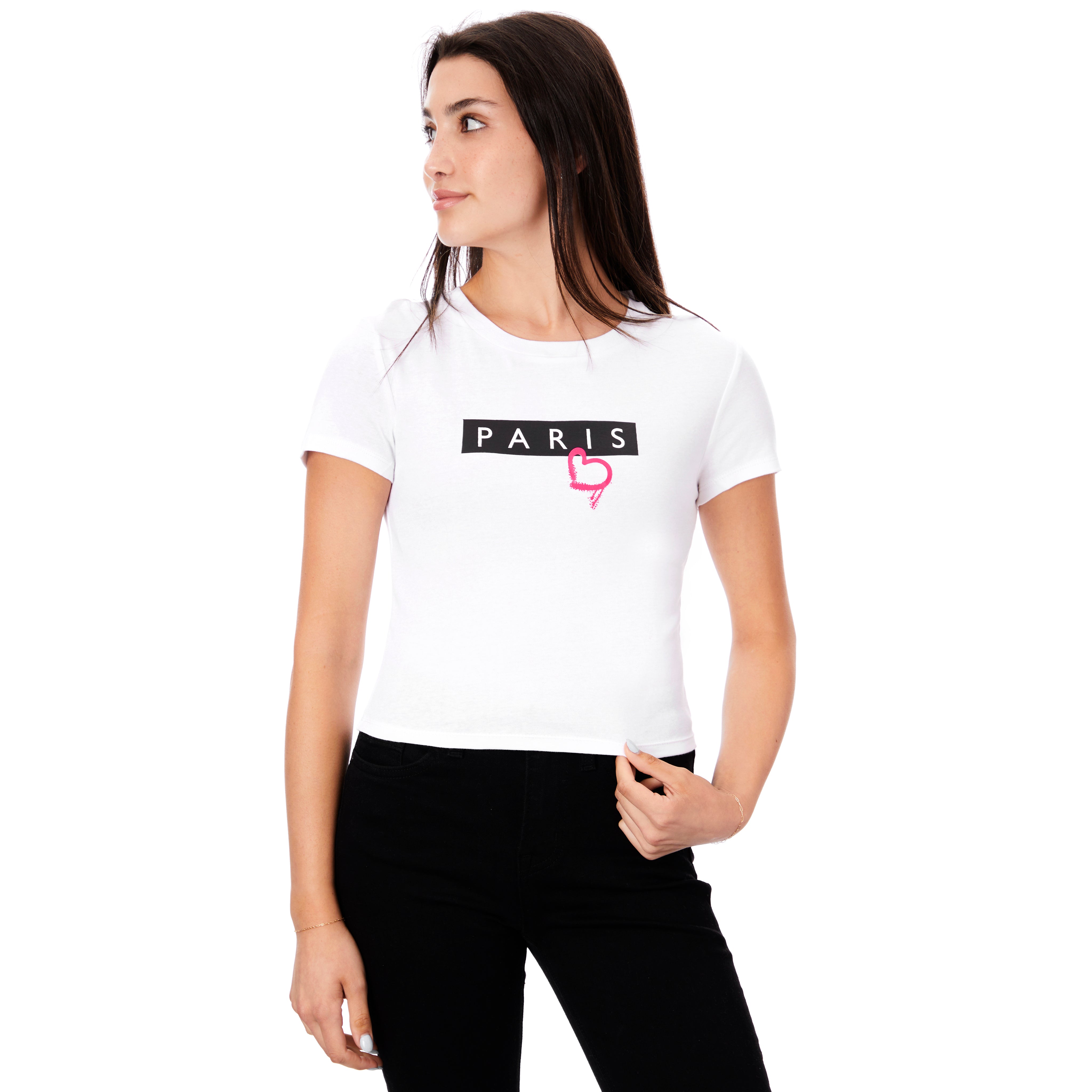 Paris Heart Baby Tee - Denny's