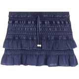 Solid Layered Mini Skirt