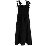 Tie Shoulder Midi Dress