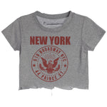 NY Broadway & Prince St Crop Tee - Denny's