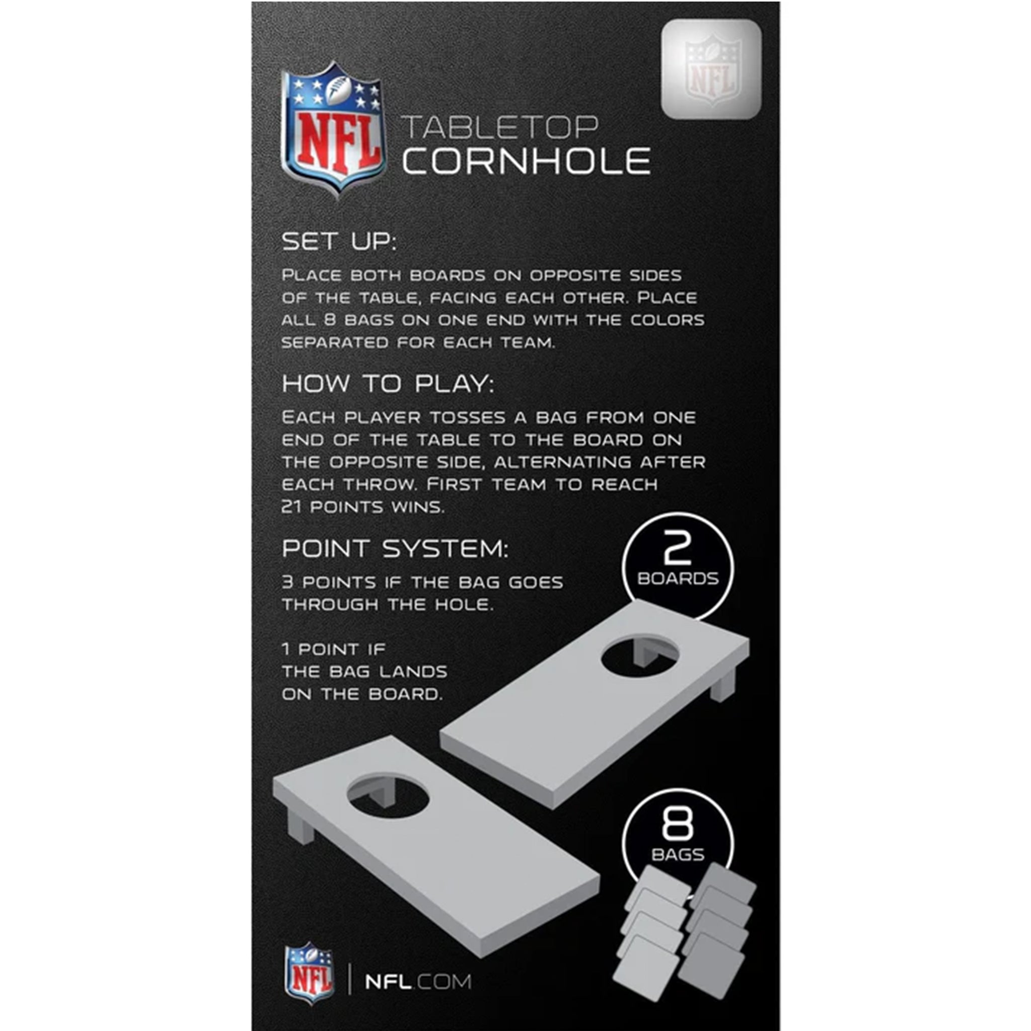 NY Giants Table Top Cornhole - Denny's