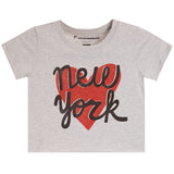Short Sleeve Tee With New York Heart