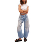 Good Luck Mid Rise Barrel Jean - Denny's