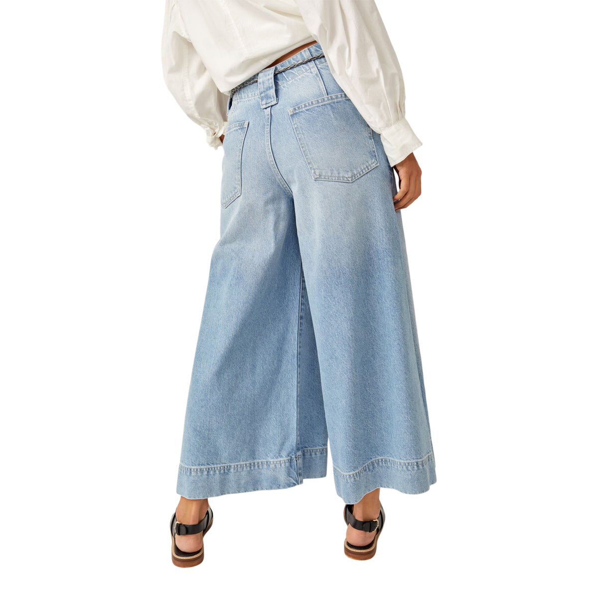 Sheer Luck Cropped Wide Leg | Denny's