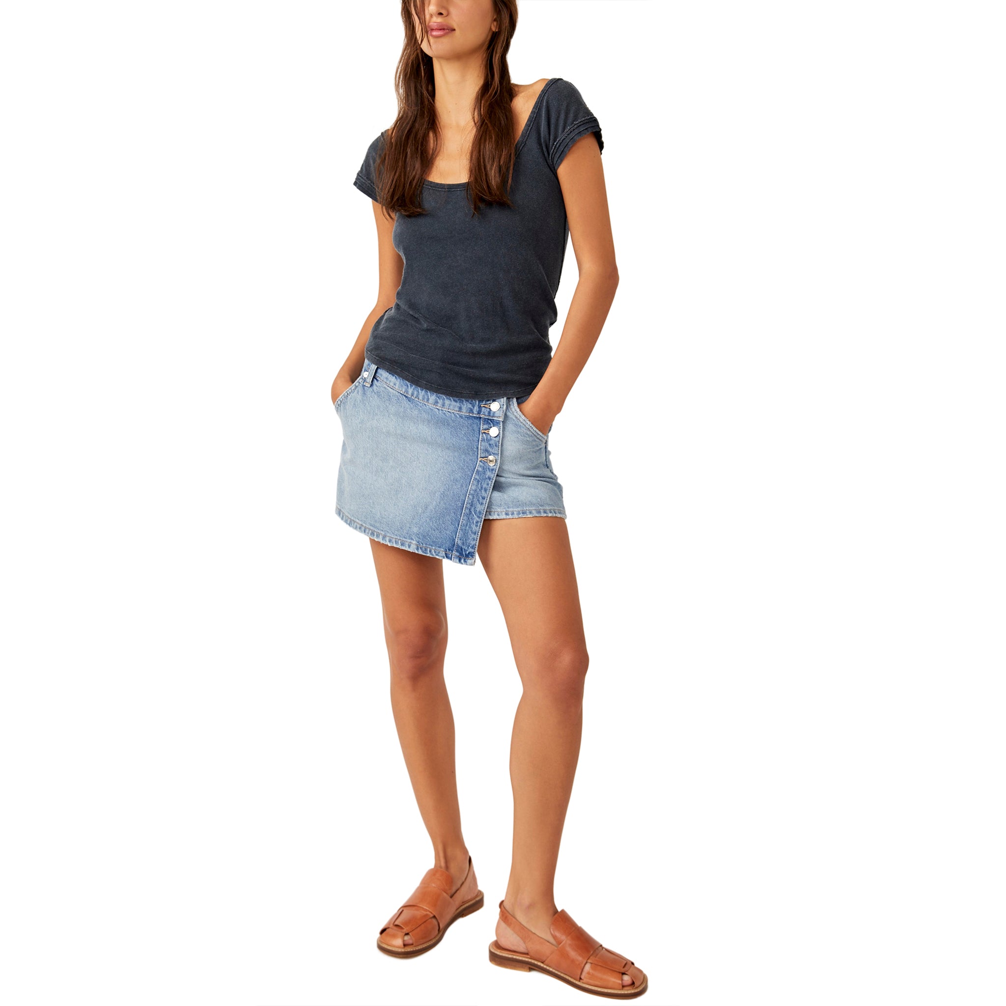 Wynne Denim Mini Skirt - Denny's