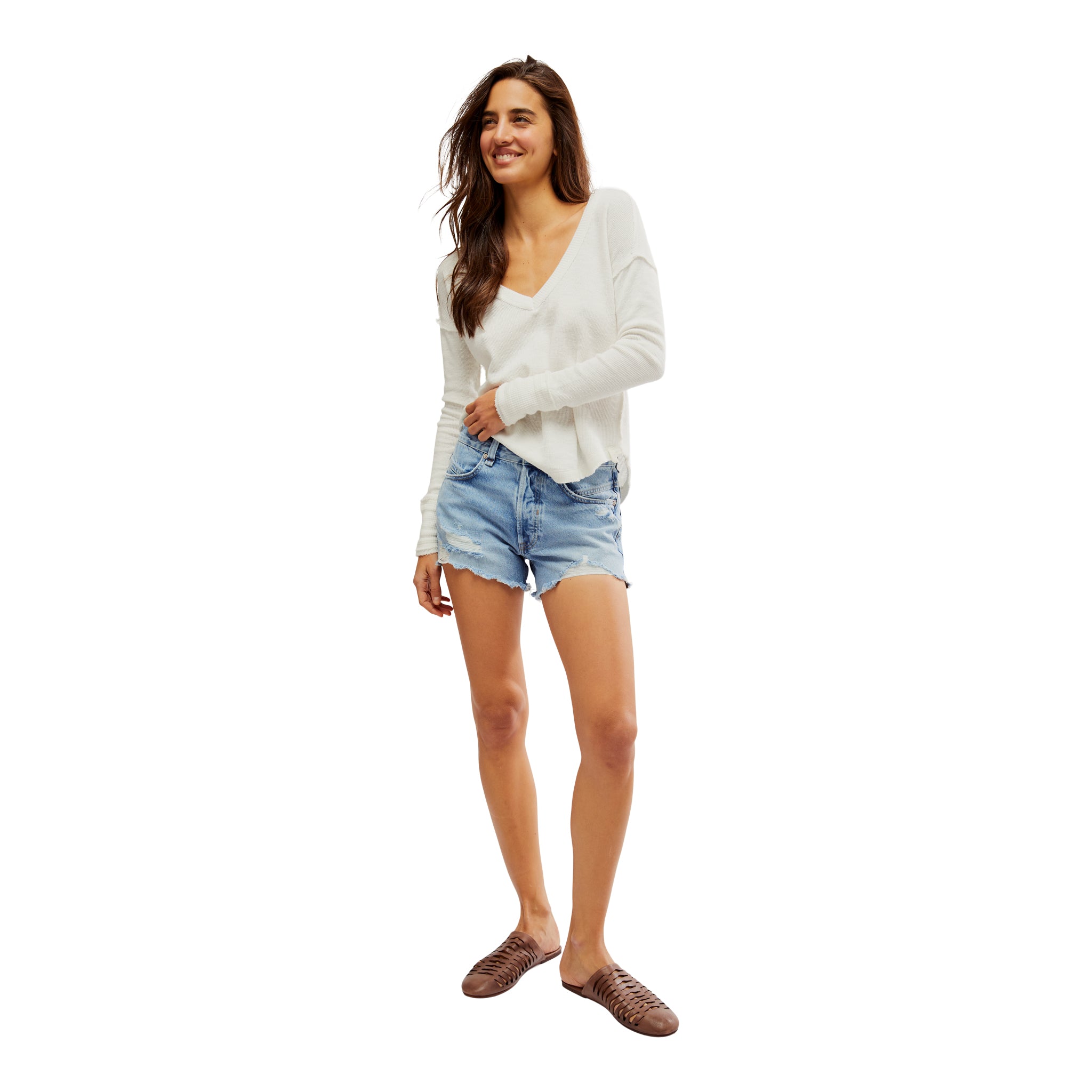 Now or Never Denim Short - Denny's