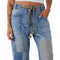 Moxie Low Slung Barrel Jean - Denny's