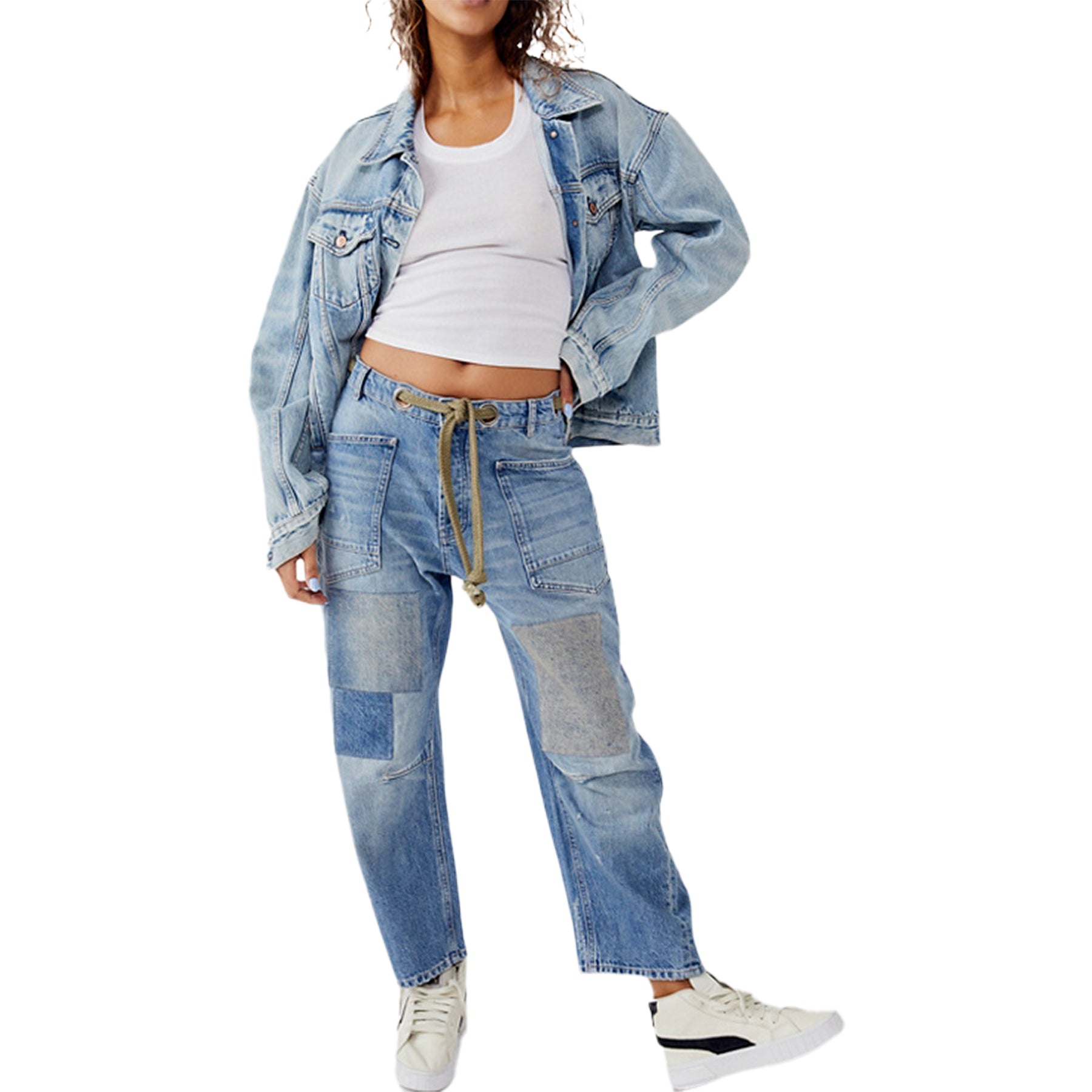 Moxie Low Slung Barrel Jean - Denny's