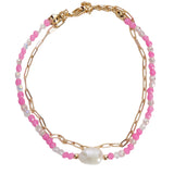 Pearl Pink Double Bracelet - Denny's